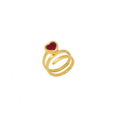 Heart Swirl Ring
